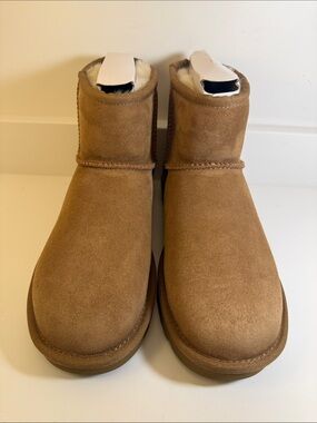 UGG Classic Chestnut Suede Short Boots - Size 6
